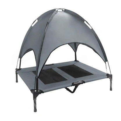Multi-Functional Breathable Cooling Elevated Dog Bed with Canopy - FunnyPawAir