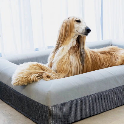 Dog Bed Microsuede & Linen