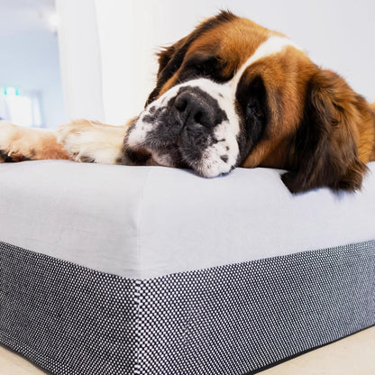Dog Bed Microsuede & Linen