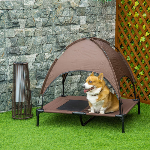 Multi-Functional Breathable Cooling Elevated Dog Bed with Canopy - FunnyPawAir