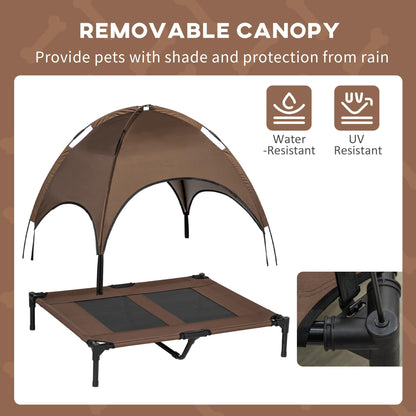 Multi-Functional Breathable Cooling Elevated Dog Bed with Canopy - FunnyPawAir