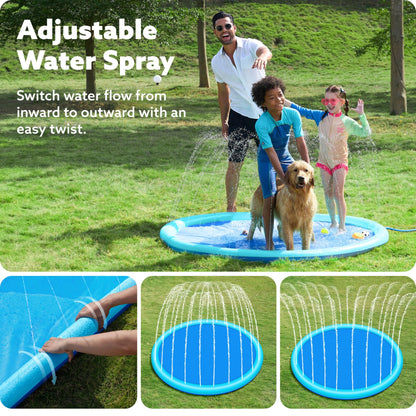 FunnyFuzzion Non-Slip Splash Pad Sprinkler