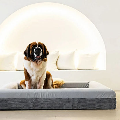 Dog Bed Microsuede & Linen