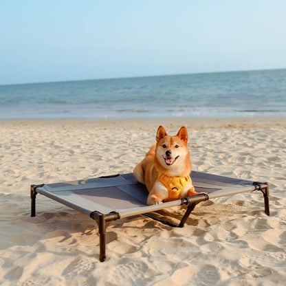 Multi-Functional Breathable Cooling Elevated Dog Bed with Canopy - FunnyPawAir