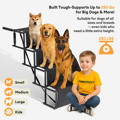 Travel Portable Foldable Non-Slip Dog Car Stair