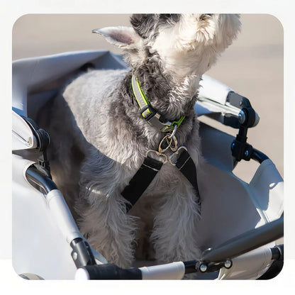 Lightweight Compact Foldable Small and Medium Dogs Pet Stroller with Three-Block Sunshade Canopy