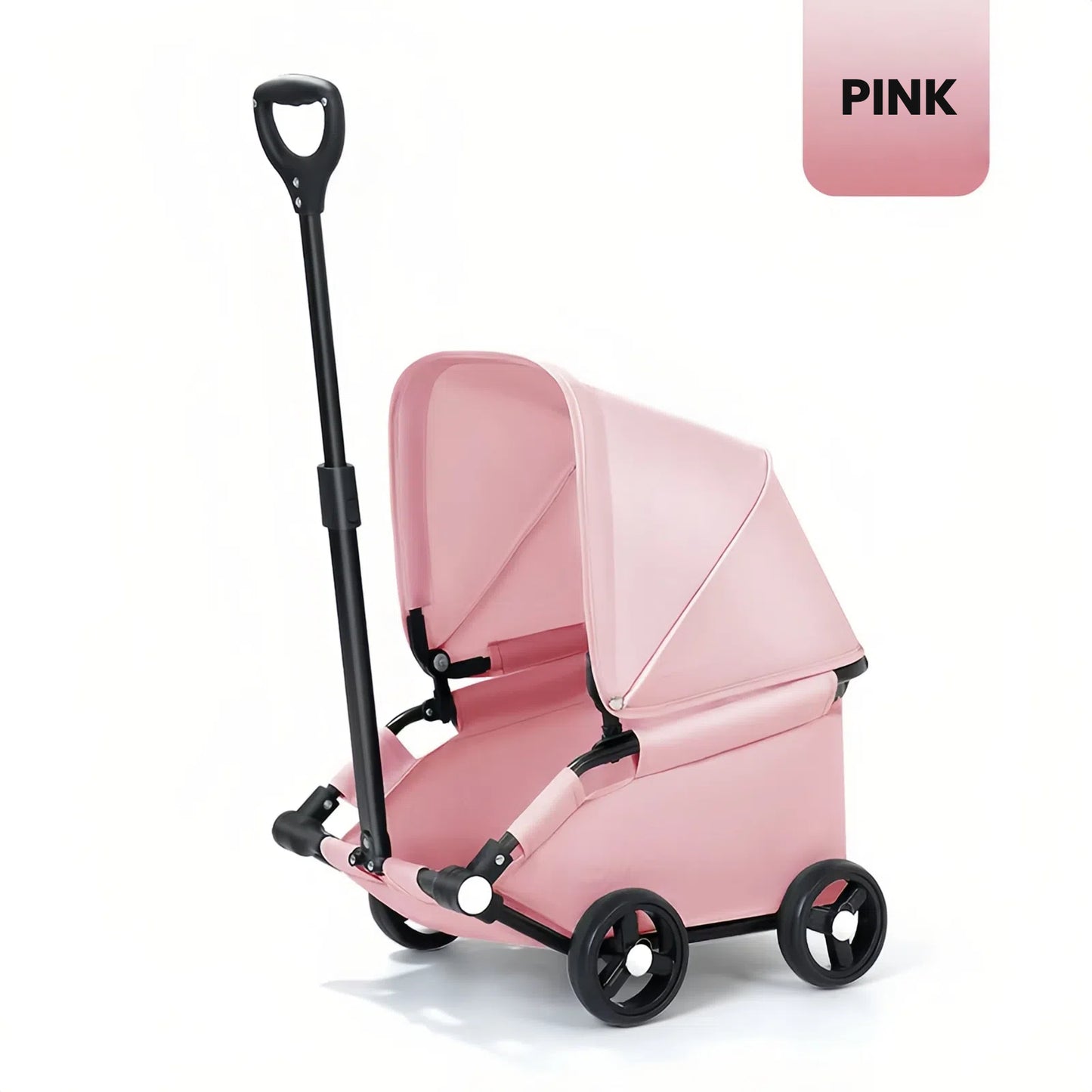 Lightweight Compact Foldable Small and Medium Dogs Pet Stroller with Three-Block Sunshade Canopy