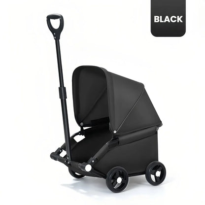 Lightweight Compact Foldable Small and Medium Dogs Pet Stroller with Three-Block Sunshade Canopy